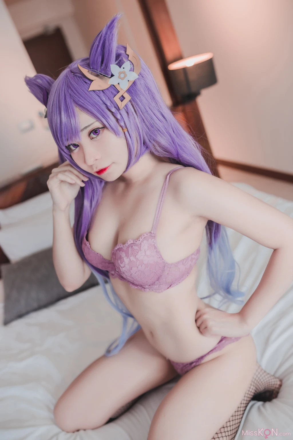 Coser@MeenFox: Sexy Keqing (40 photos )