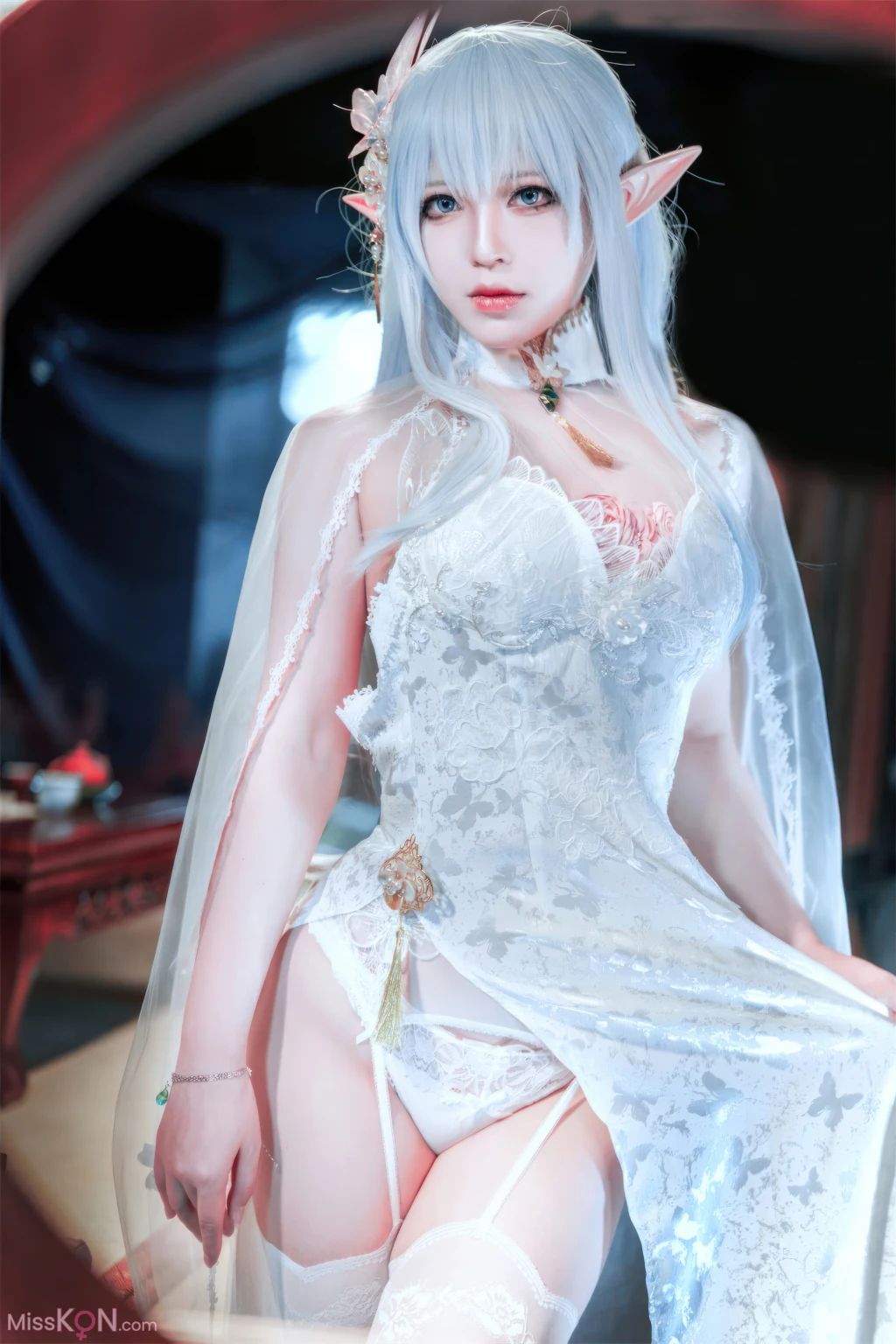 Coser@半半子: 碧蓝航线 阿尔比恩旗袍 (47 photos )