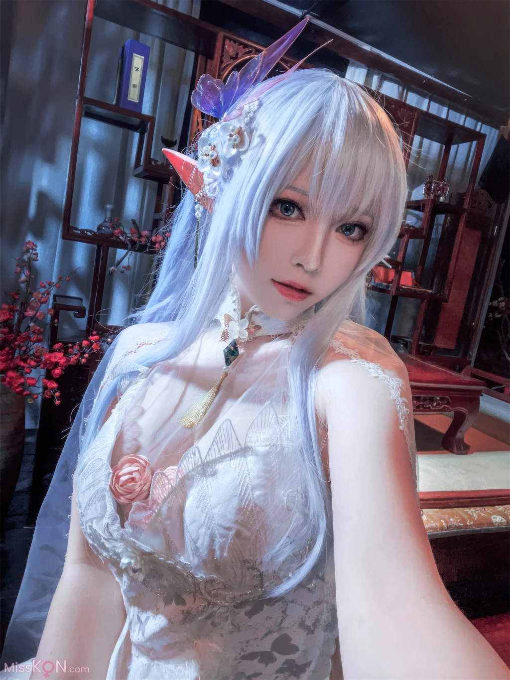 Coser@半半子: 碧蓝航线 阿尔比恩旗袍 (47 photos )