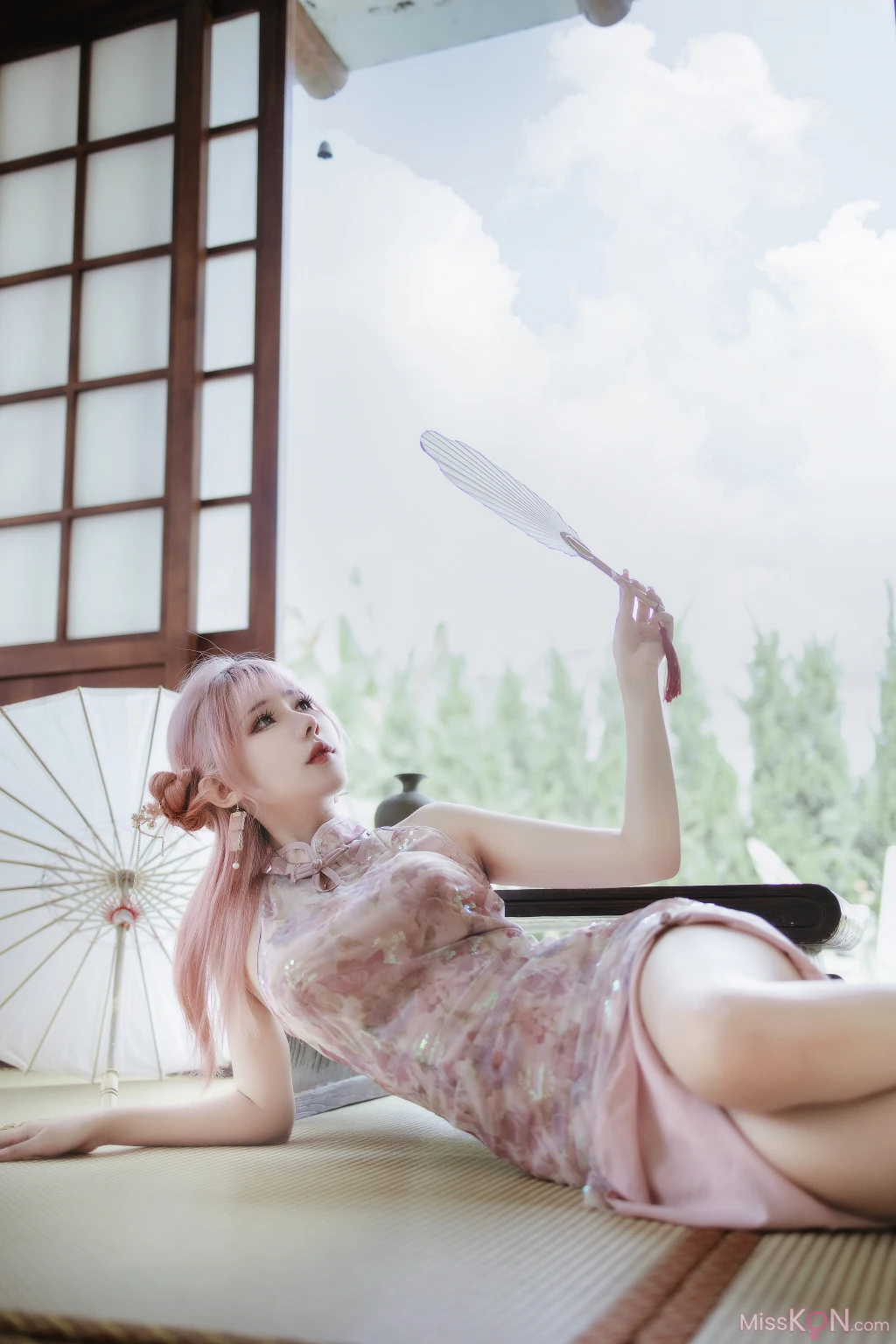 Coser@仙女月: 粉色旗袍 (20 photos)