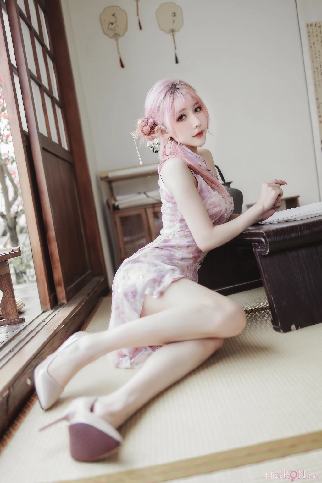 Coser@仙女月: 粉色旗袍 (20 photos) – Page 2