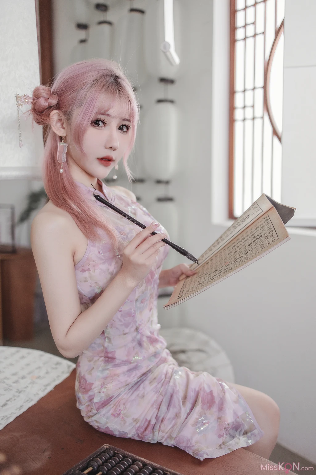 Coser@仙女月: 粉色旗袍 (20 photos) – Page 2