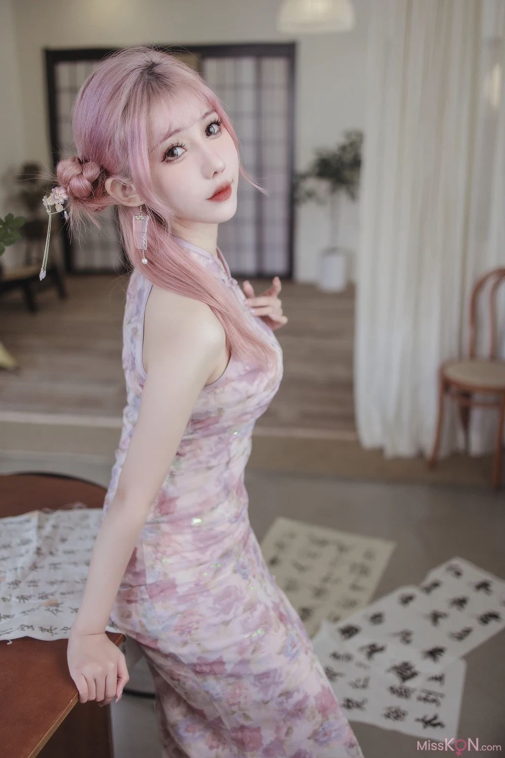 Coser@仙女月: 粉色旗袍 (20 photos) – Page 2