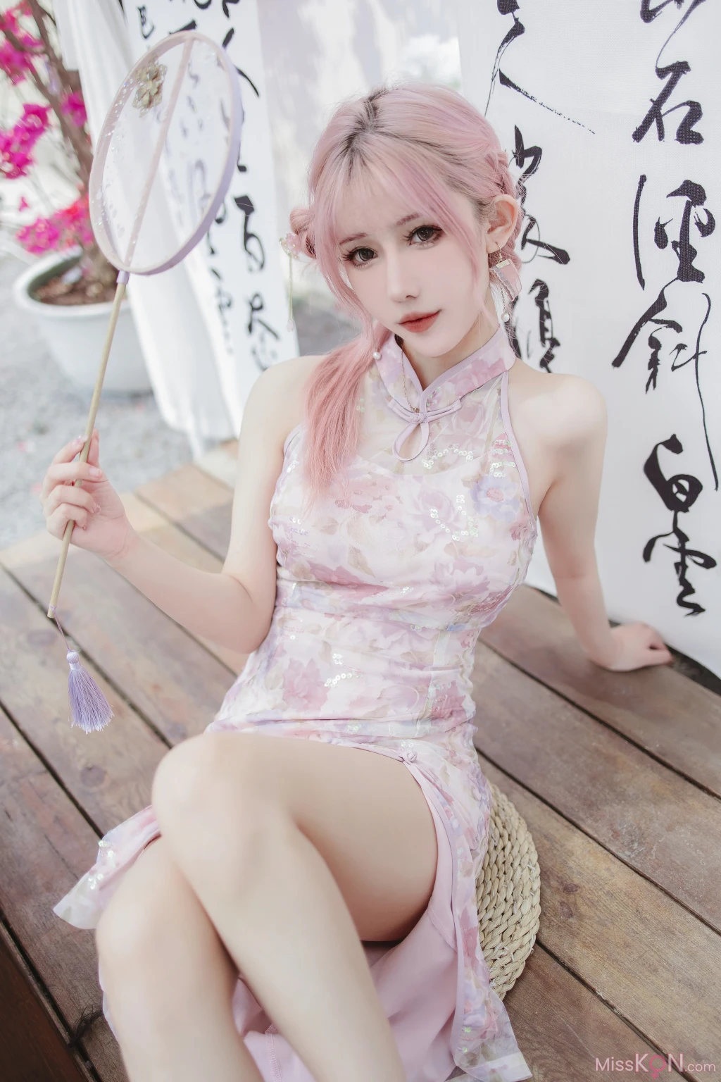 Coser@仙女月: 粉色旗袍 (20 photos) – Page 2