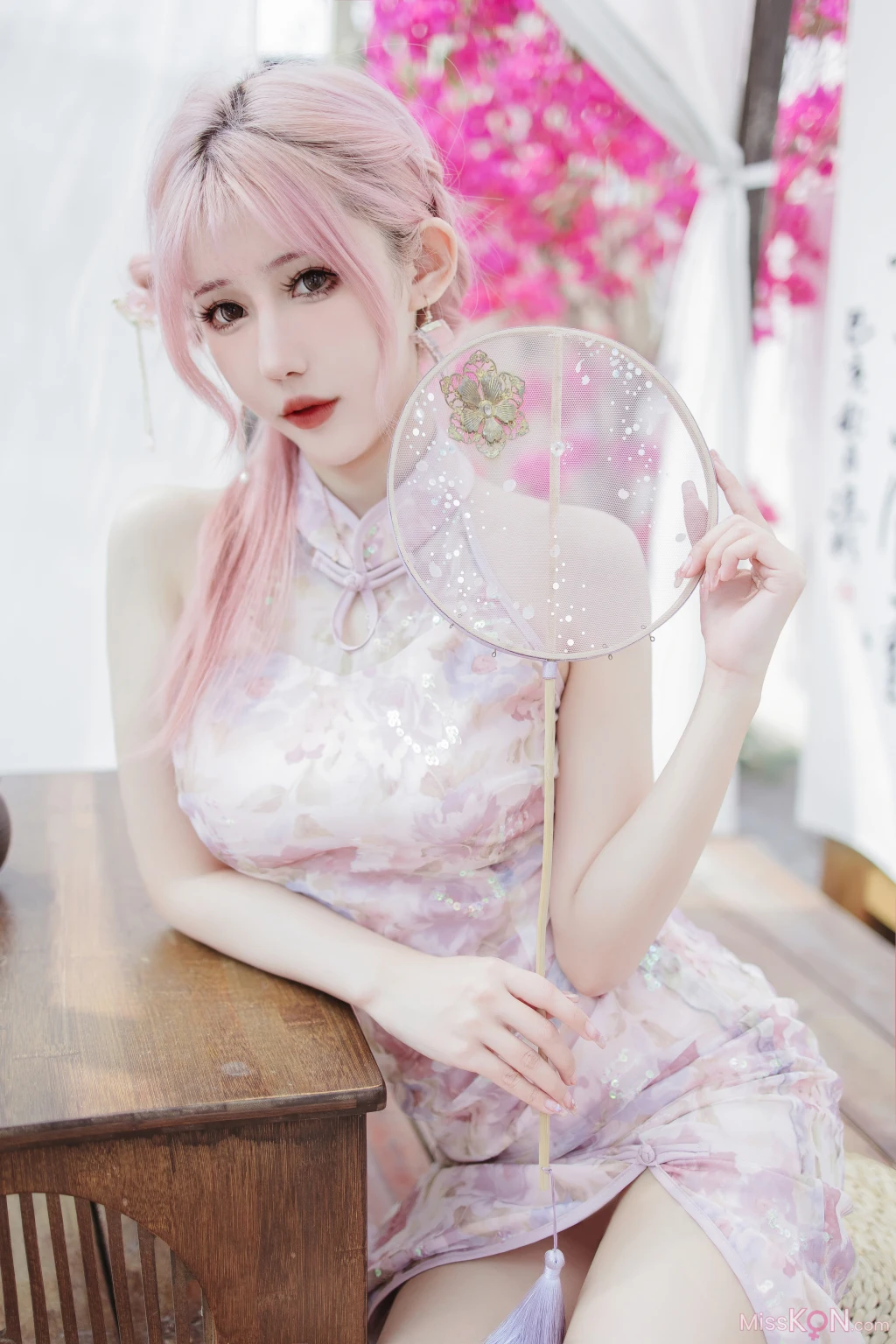 Coser@仙女月: 粉色旗袍 (20 photos) – Page 2