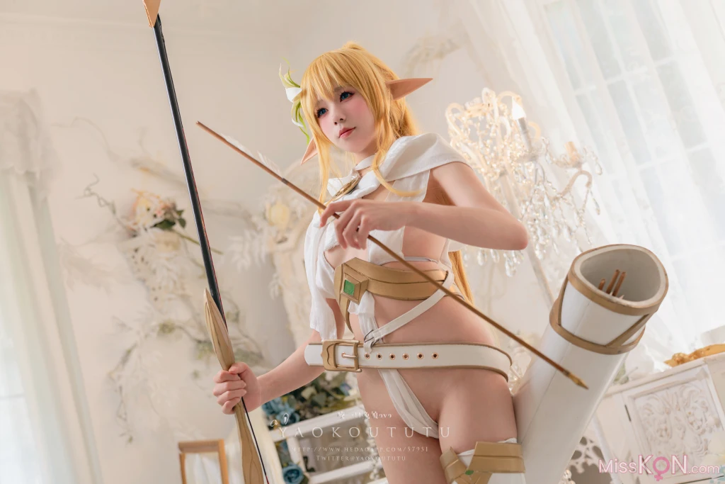 Coser@黏黏团子兔: 精灵弓箭手广寒宫 (50 photos + 1 video) – Page 2