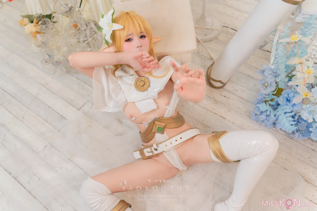 Coser@黏黏团子兔: 精灵弓箭手广寒宫 (50 photos + 1 video) – Page 4