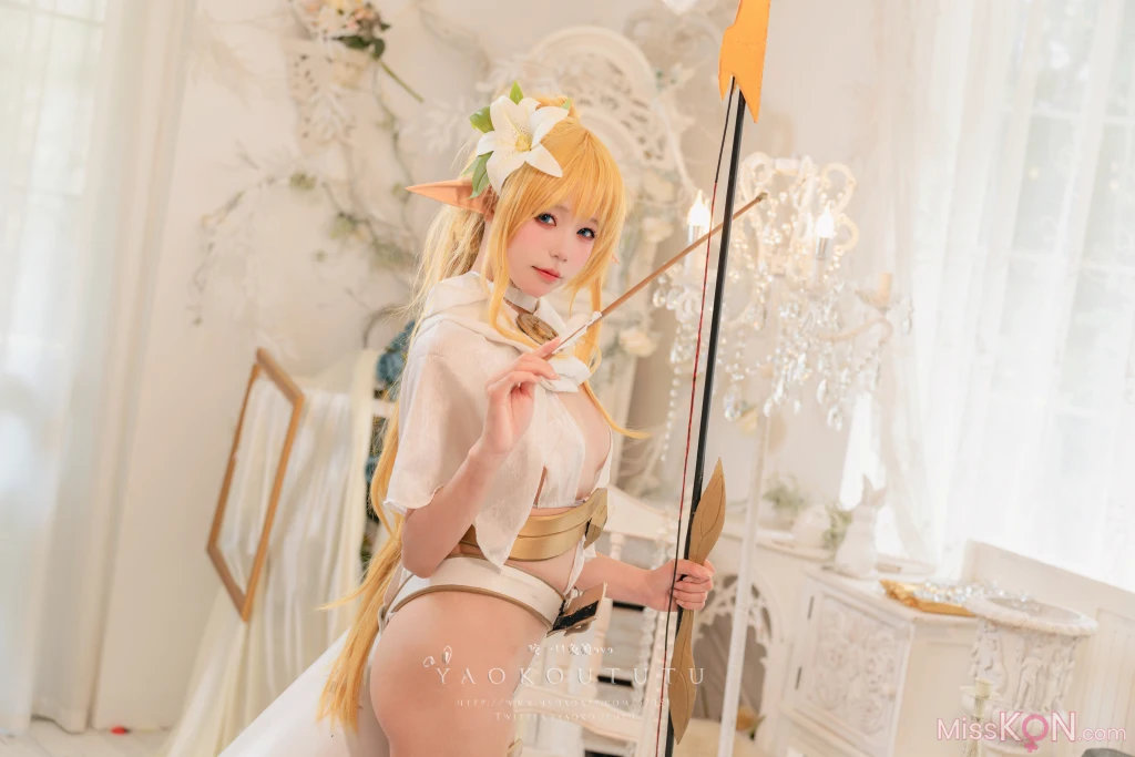 Coser@黏黏团子兔: 精灵弓箭手广寒宫 (50 photos + 1 video) – Page 5