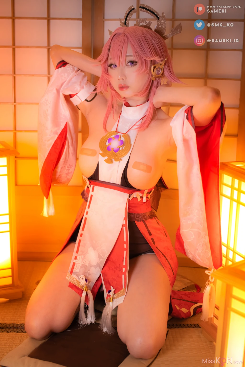 Coser@Sameki: Pack Yae Miko (20 photos)
