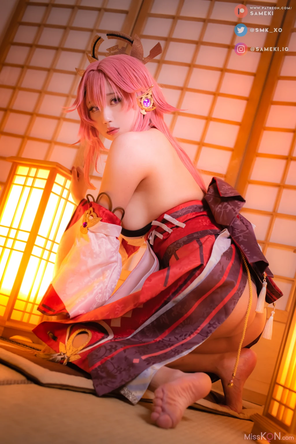 Coser@Sameki: Pack Yae Miko (20 photos)