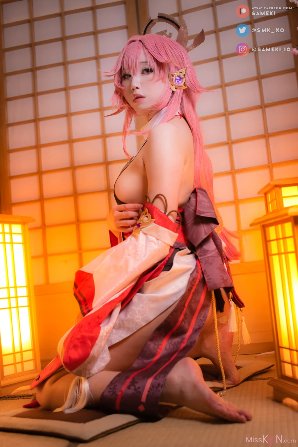 Coser@Sameki: Pack Yae Miko (20 photos)