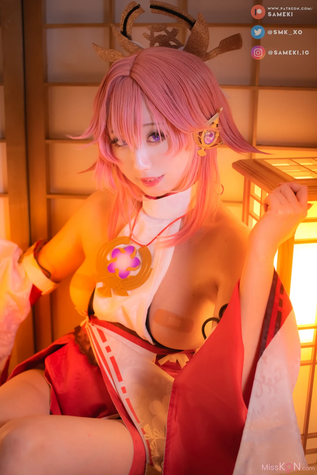 Coser@Sameki: Pack Yae Miko (20 photos)