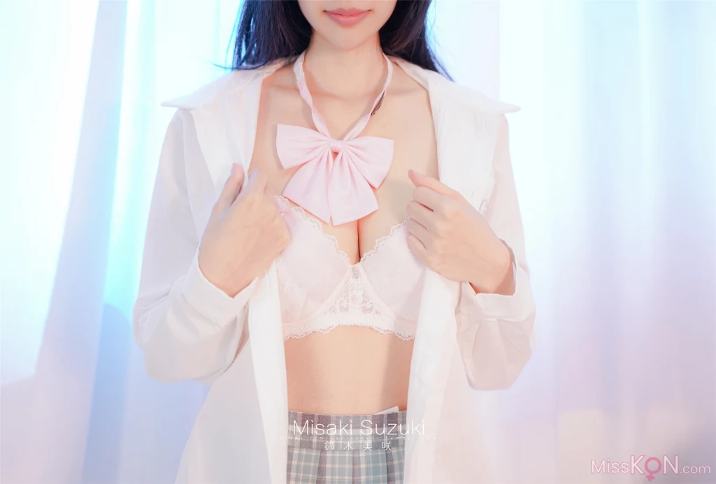 Coser@铃木美咲 (Misaki Suzuki): 白丝JK (50 photos )