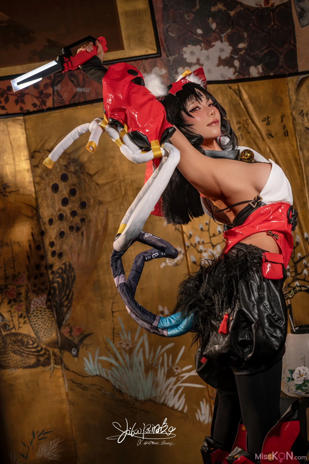 Coser@黏黏团子兔: 10月作品 绝区零 猫宫又奈 (75 photos + 1 video)