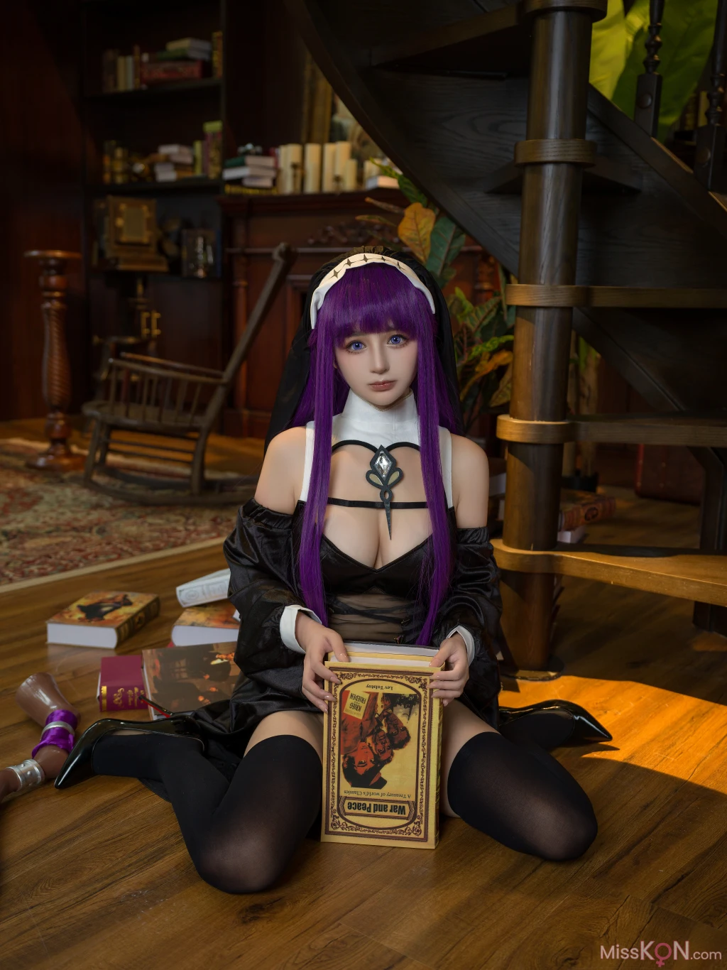 Coser@桜井宁宁: 葬送的芙莉莲 黑菲伦 (88 photos)