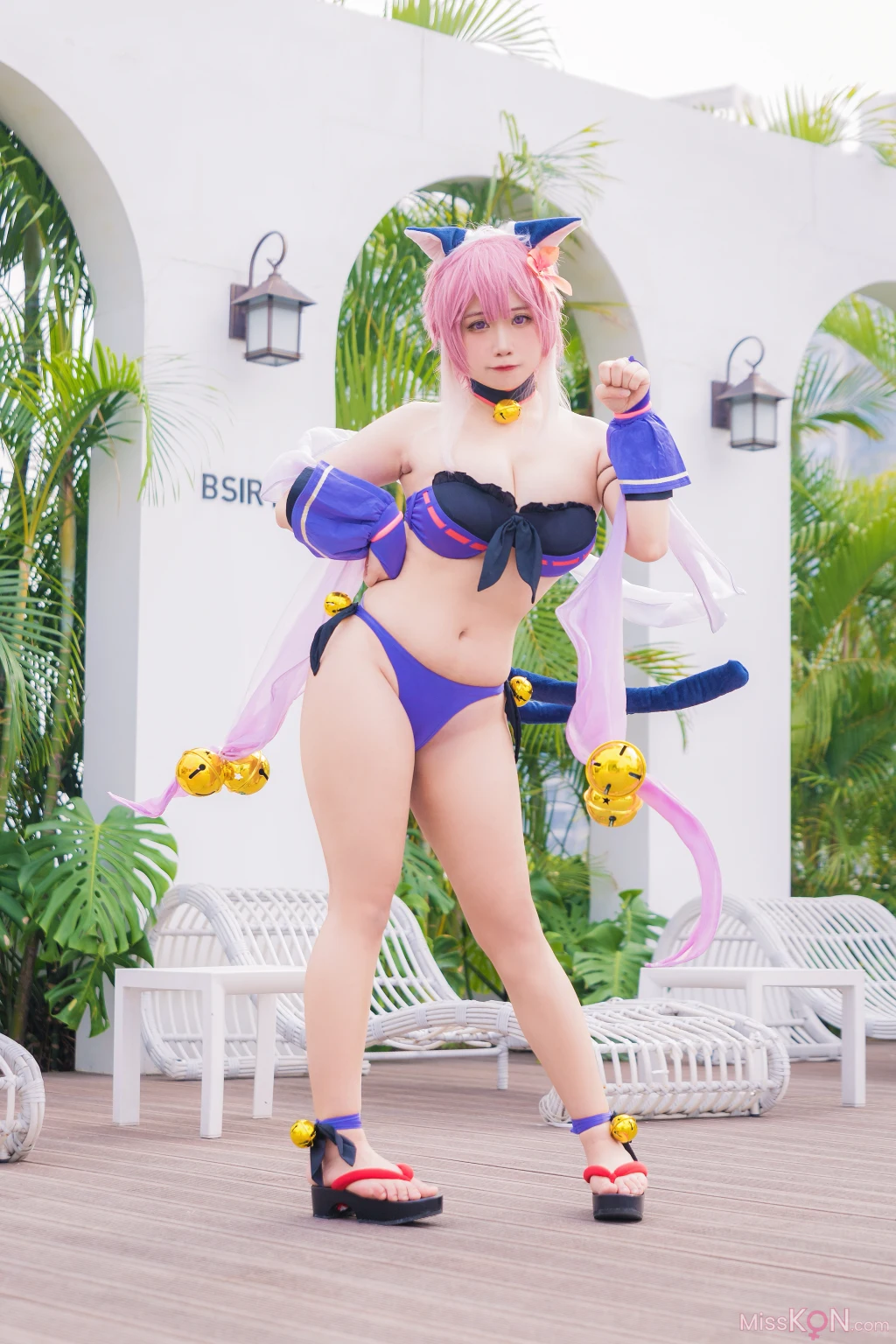 Coser@贞子蜜桃: 九月舰长 宮坂珠希泳装 (30 photos)