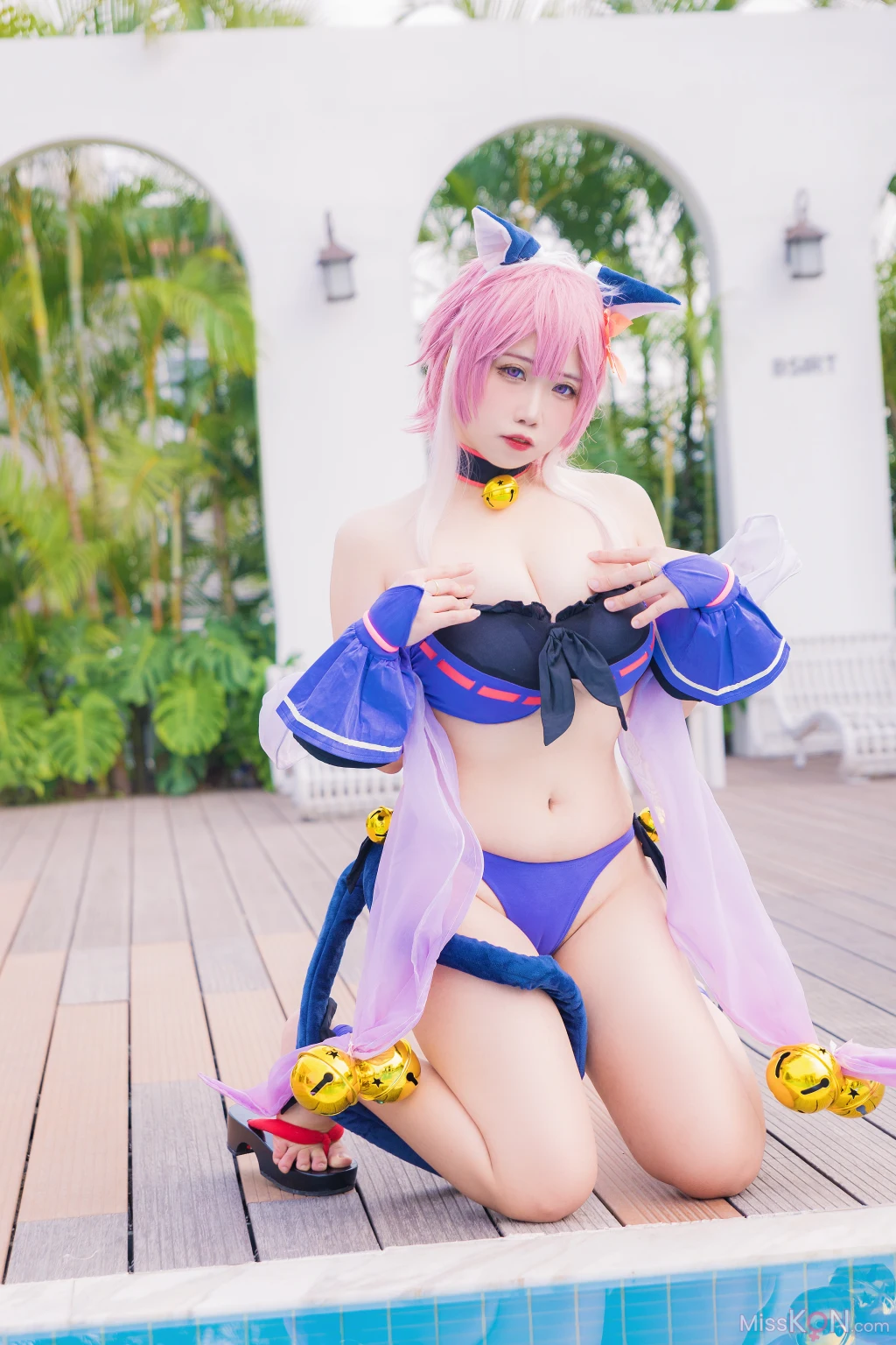 Coser@贞子蜜桃: 九月舰长 宮坂珠希泳装 (30 photos) – Page 2