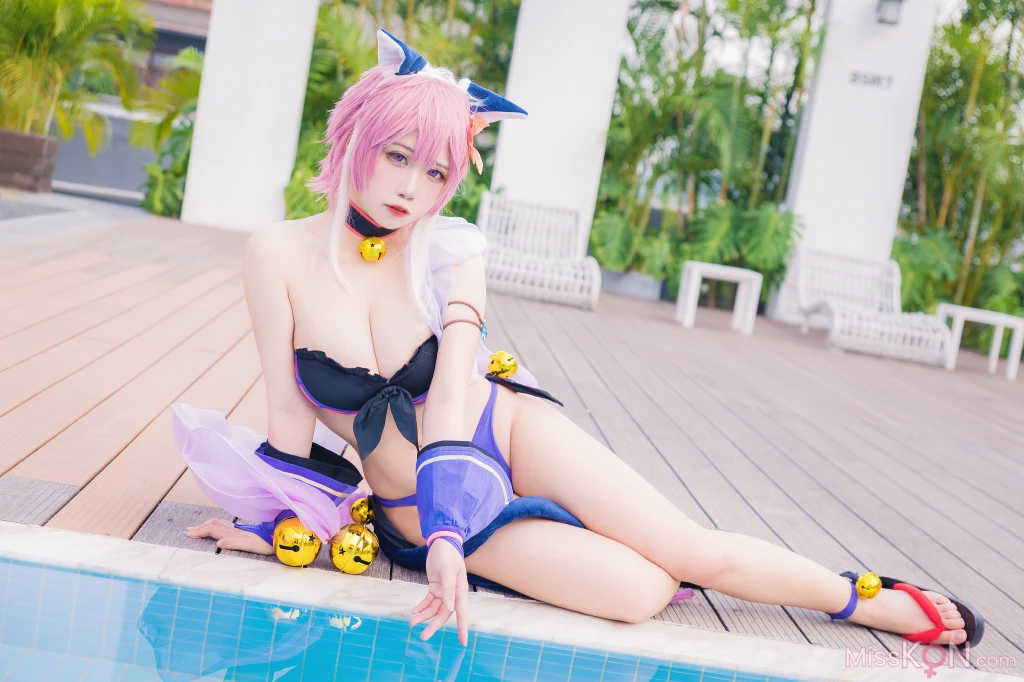 Coser@贞子蜜桃: 九月舰长 宮坂珠希泳装 (30 photos) – Page 2
