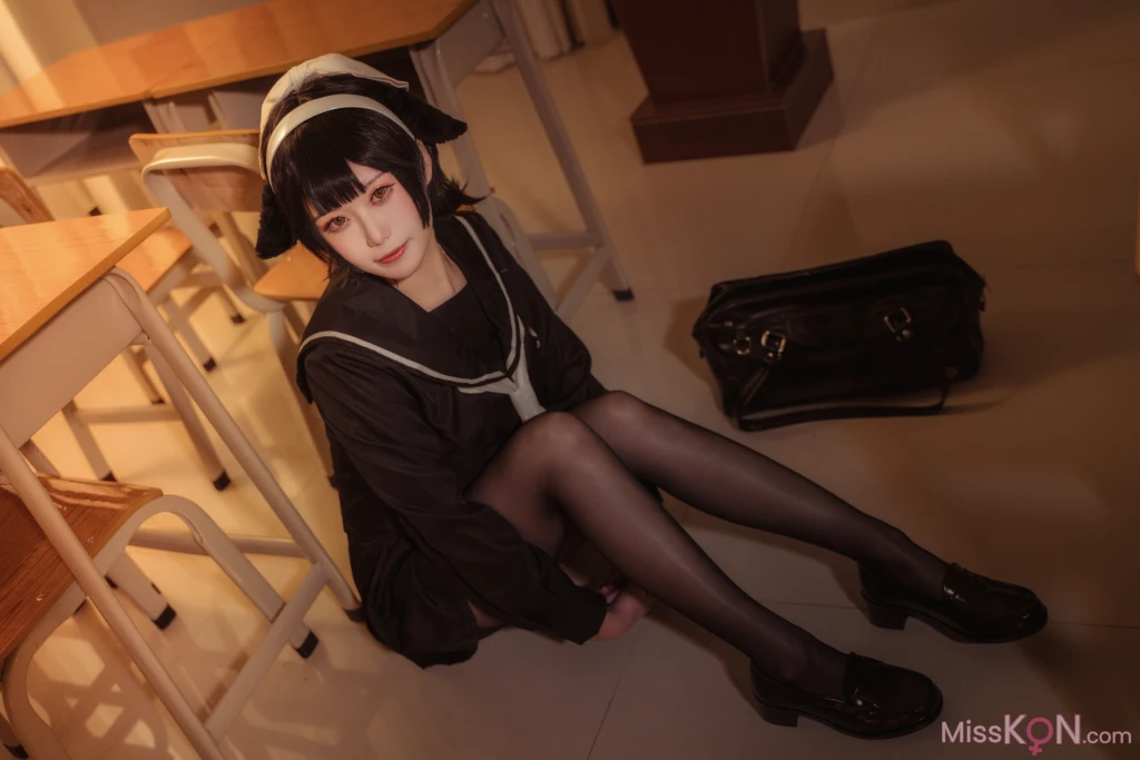 Coser@贞子蜜桃: 碧蓝航线 爱宕高雄制服 (35 photos)