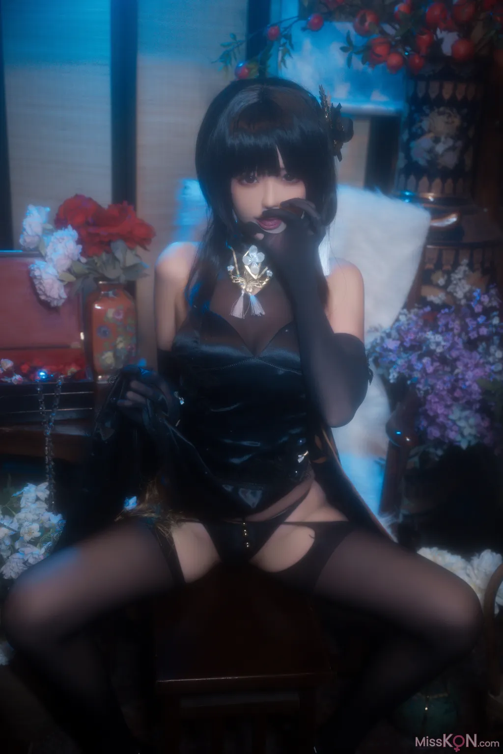 Coser@Quan冉有点饿: 镇海 黑旗袍 (44 photos) – Page 2
