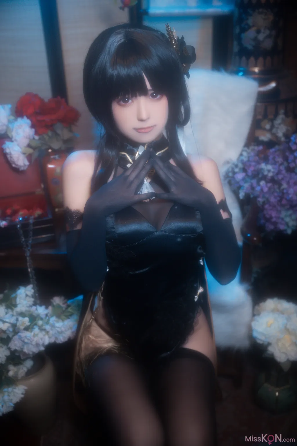Coser@Quan冉有点饿: 镇海 黑旗袍 (44 photos) – Page 2