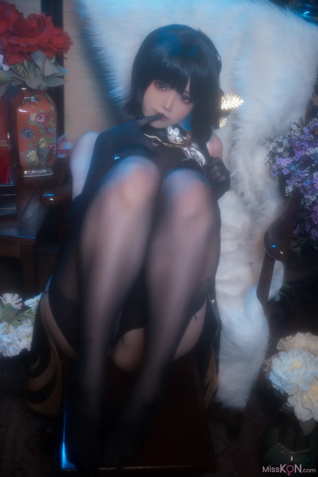 Coser@Quan冉有点饿: 镇海 黑旗袍 (44 photos) – Page 2
