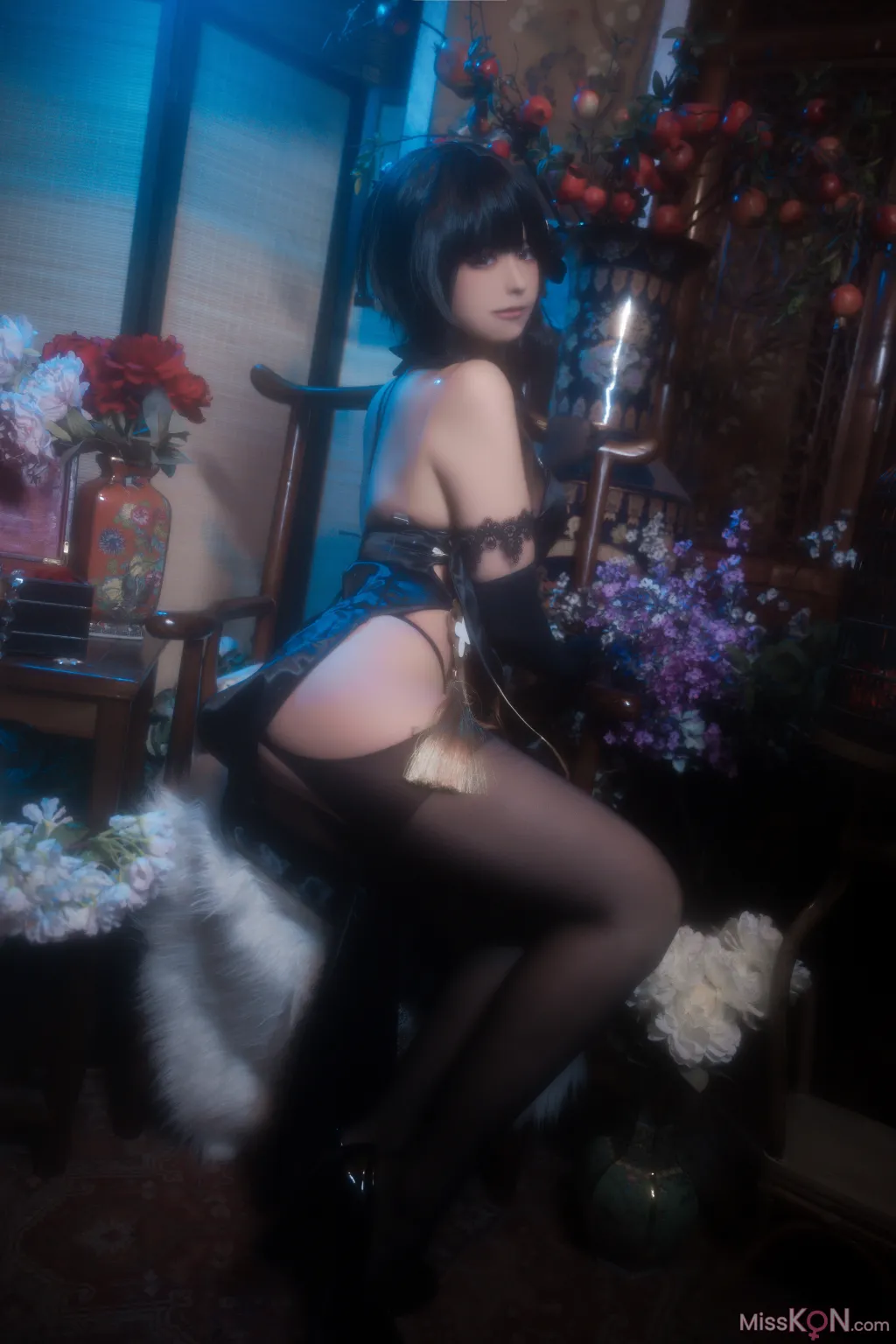 Coser@Quan冉有点饿: 镇海 黑旗袍 (44 photos) – Page 3