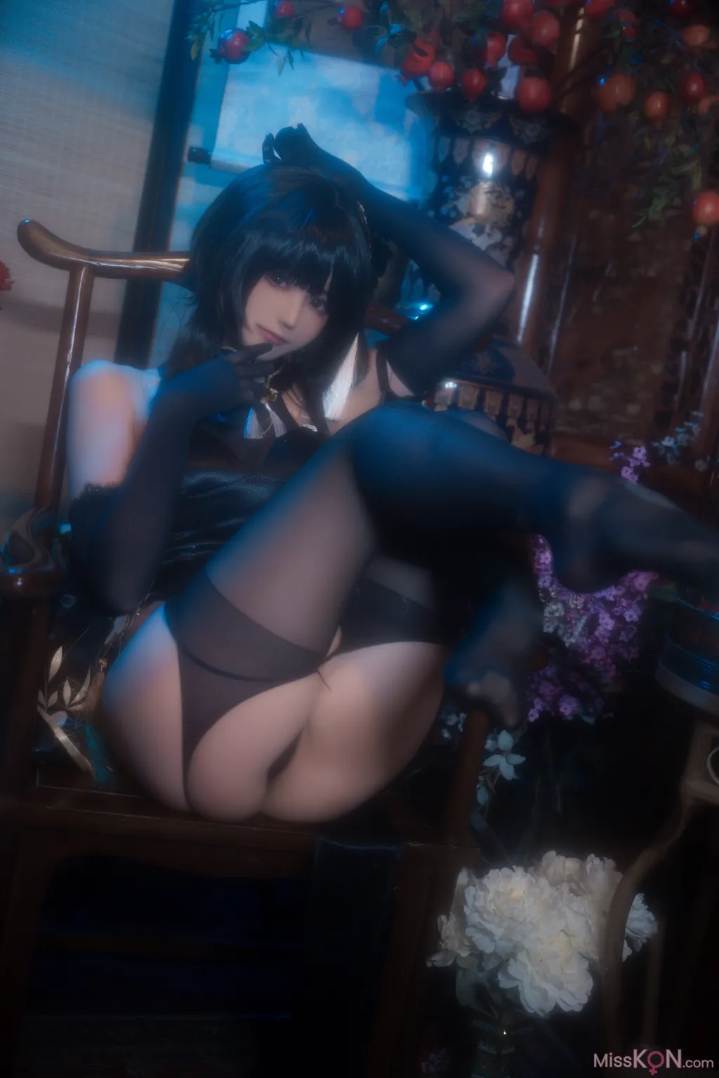 Coser@Quan冉有点饿: 镇海 黑旗袍 (44 photos) – Page 4