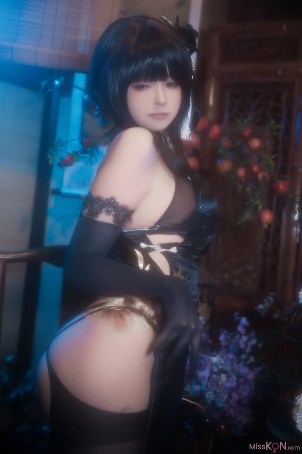 Coser@Quan冉有点饿: 镇海 黑旗袍 (44 photos) – Page 4