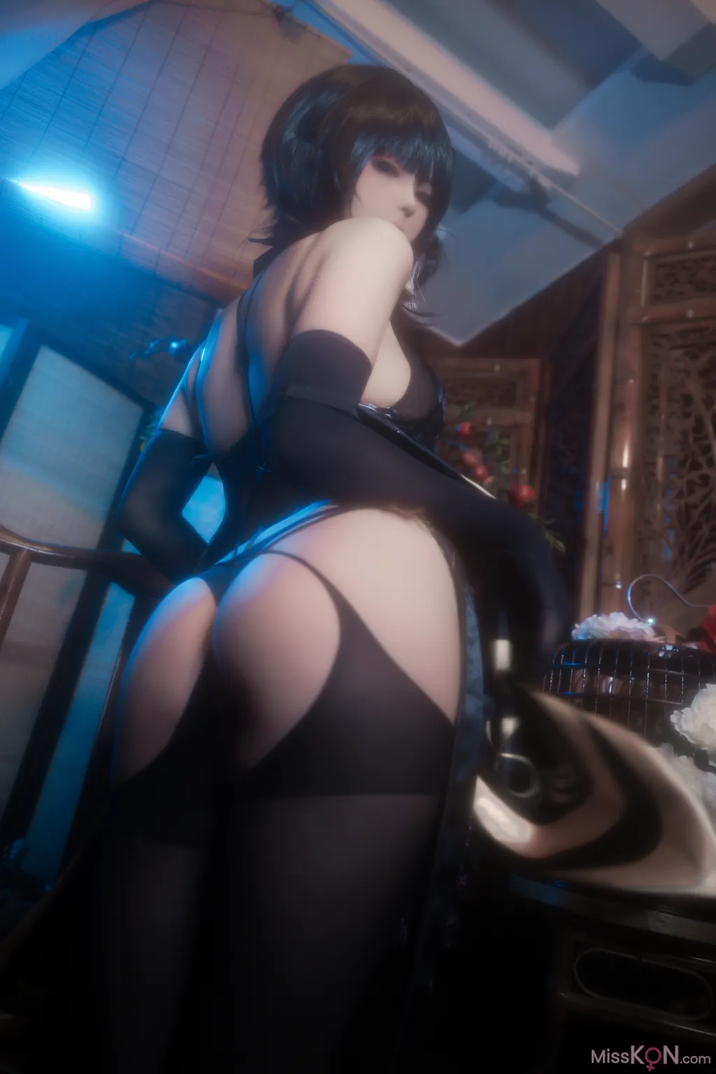 Coser@Quan冉有点饿: 镇海 黑旗袍 (44 photos) – Page 4