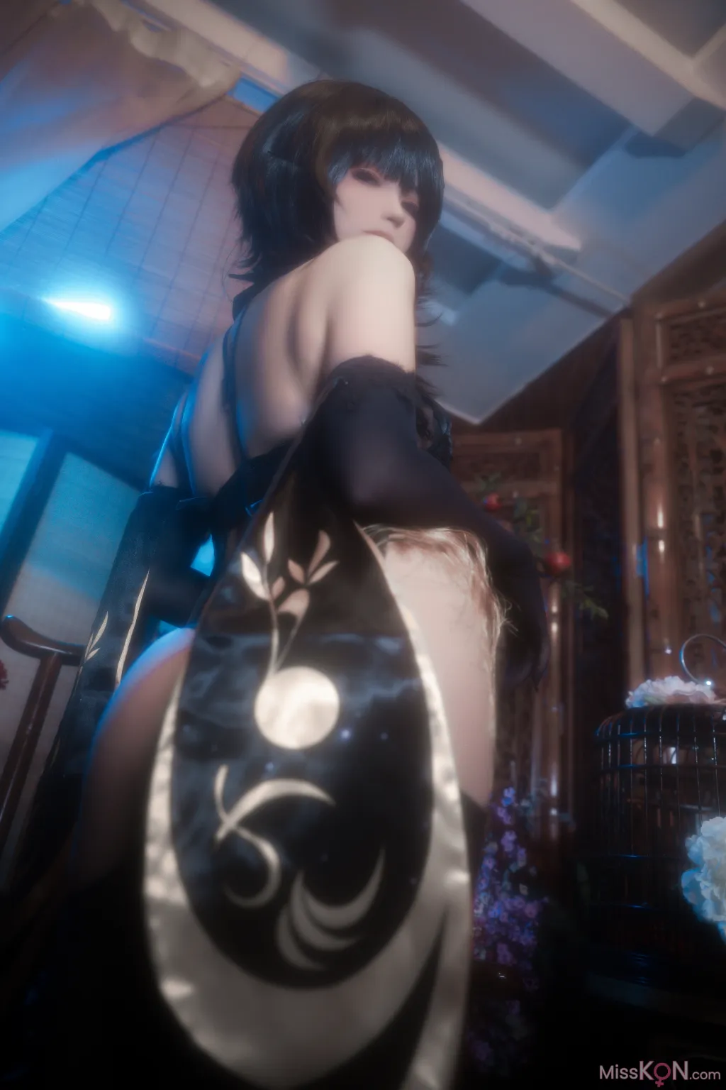 Coser@Quan冉有点饿: 镇海 黑旗袍 (44 photos) – Page 4