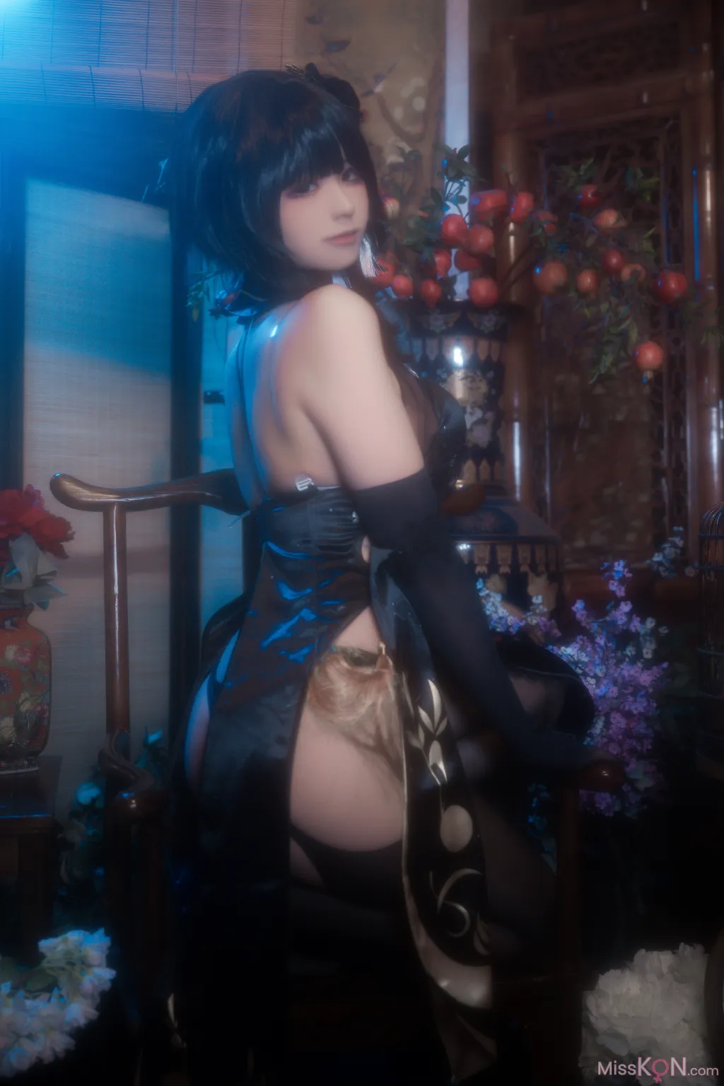 Coser@Quan冉有点饿: 镇海 黑旗袍 (44 photos) – Page 4