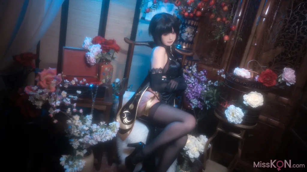 Coser@Quan冉有点饿: 镇海 黑旗袍 (44 photos) – Page 4