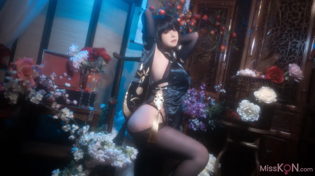 Coser@Quan冉有点饿: 镇海 黑旗袍 (44 photos) – Page 5