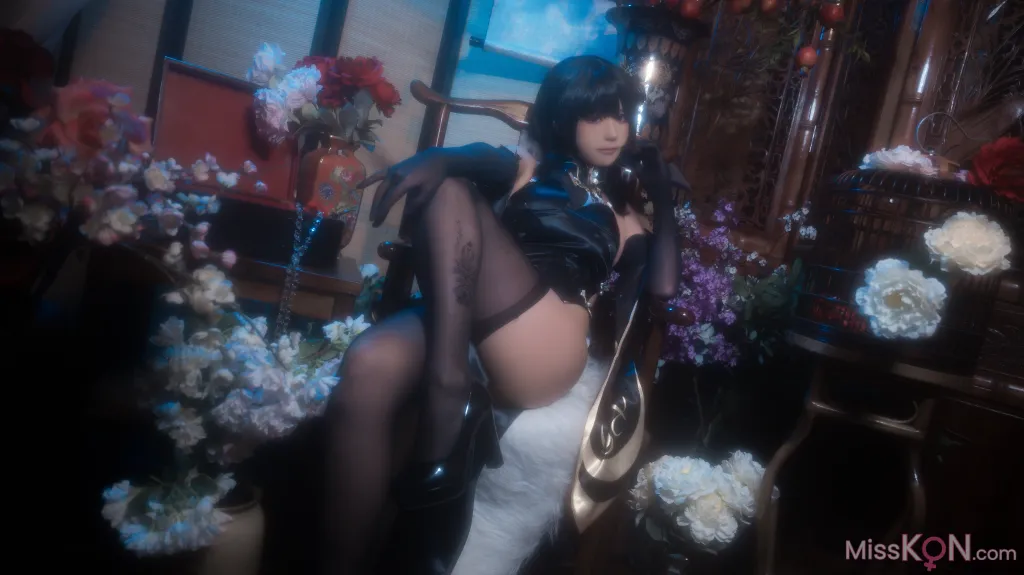 Coser@Quan冉有点饿: 镇海 黑旗袍 (44 photos) – Page 5