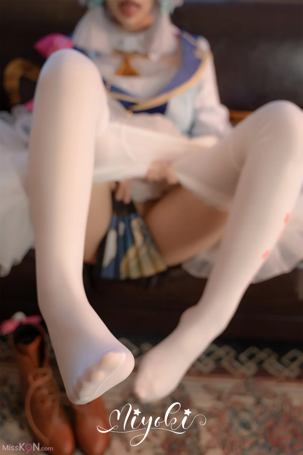 Coser@铃木美咲 (Misaki Suzuki): 神里绫华 花时来信，性感美腿 少女白丝 玲珑小脚榨精 清纯反差 (47 photos) – Page 4