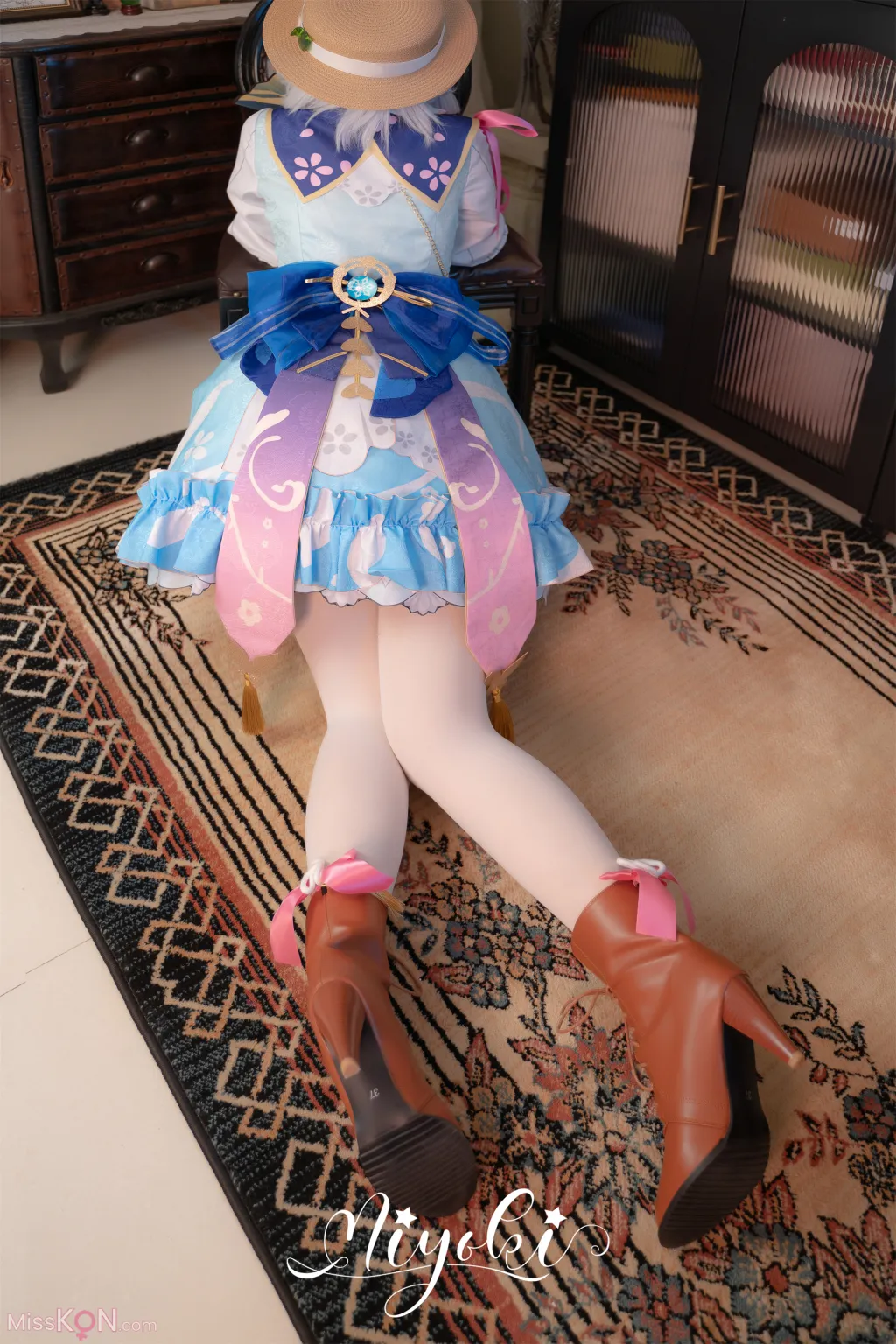 Coser@铃木美咲 (Misaki Suzuki): 神里绫华 花时来信，性感美腿 少女白丝 玲珑小脚榨精 清纯反差 (47 photos) – Page 4