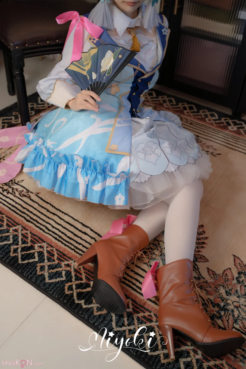 Coser@铃木美咲 (Misaki Suzuki): 神里绫华 花时来信，性感美腿 少女白丝 玲珑小脚榨精 清纯反差 (47 photos) – Page 5