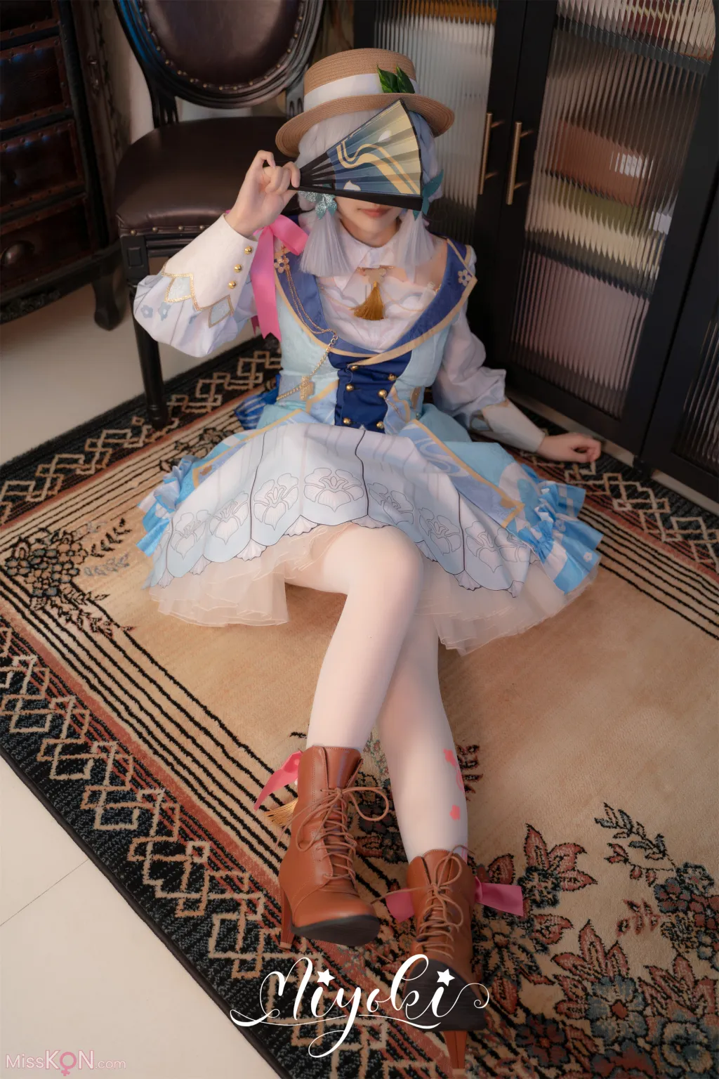Coser@铃木美咲 (Misaki Suzuki): 神里绫华 花时来信，性感美腿 少女白丝 玲珑小脚榨精 清纯反差 (47 photos) – Page 5