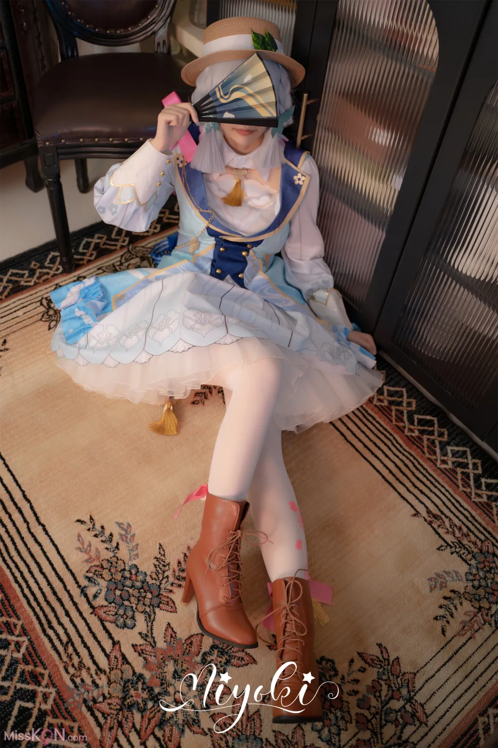 Coser@铃木美咲 (Misaki Suzuki): 神里绫华 花时来信，性感美腿 少女白丝 玲珑小脚榨精 清纯反差 (47 photos) – Page 5