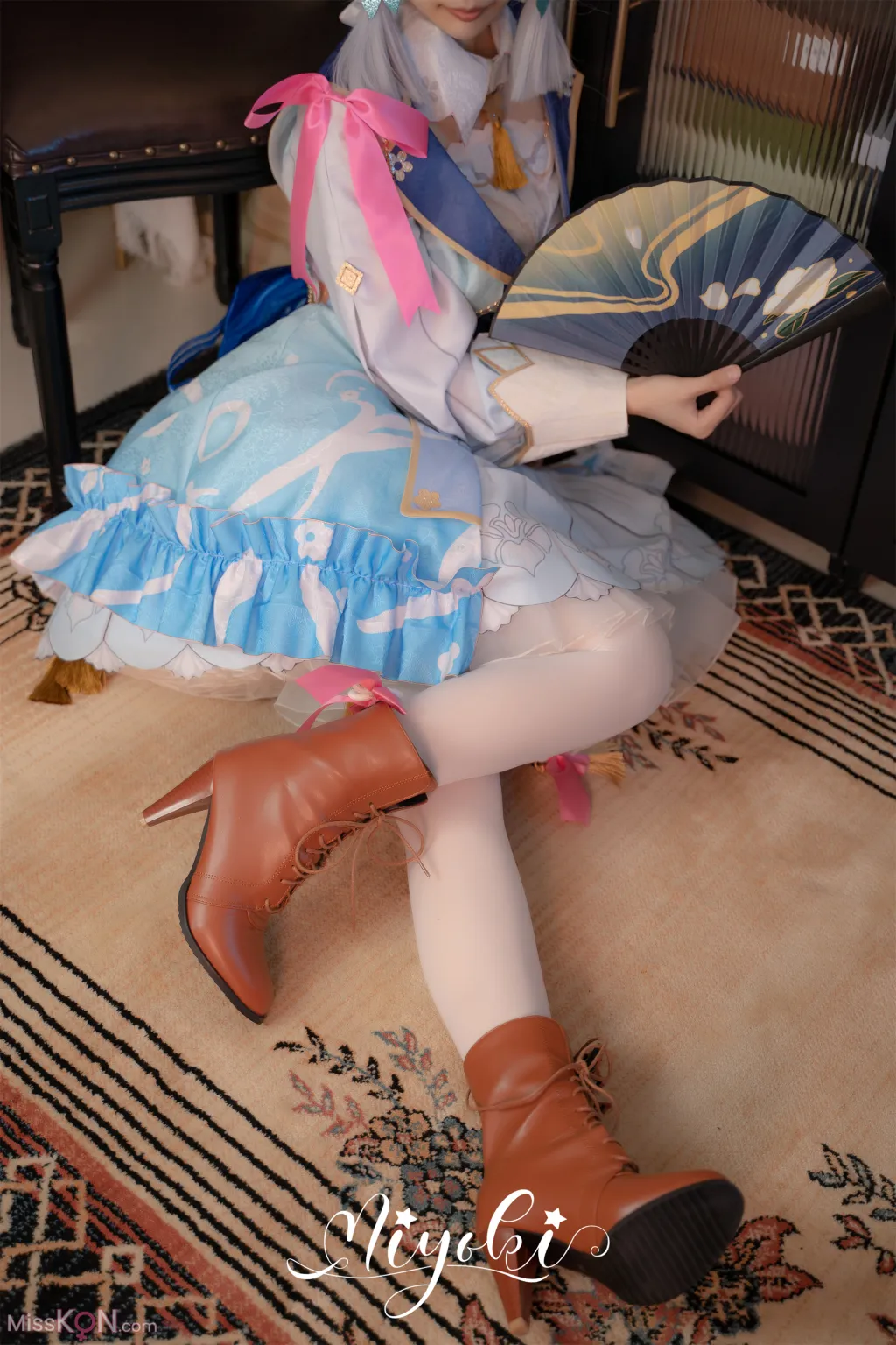 Coser@铃木美咲 (Misaki Suzuki): 神里绫华 花时来信，性感美腿 少女白丝 玲珑小脚榨精 清纯反差 (47 photos) – Page 5