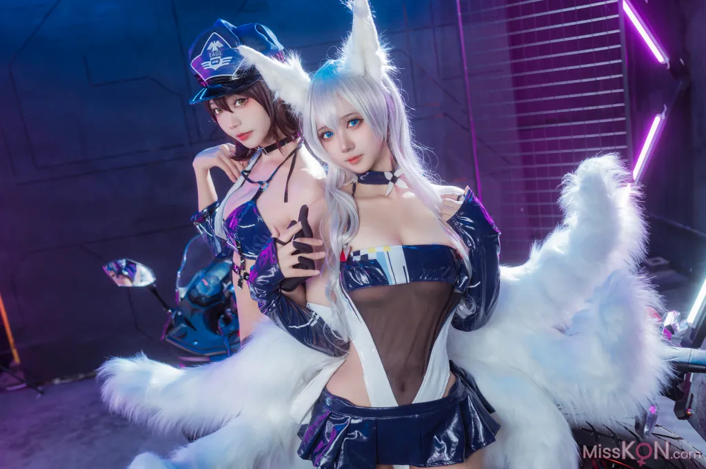Coser@喜欢爱理吗 &amp; 艾西aiwest: 碧蓝航线 巴尔的摩&amp;信浓 赛车女郎 (47 photos)
