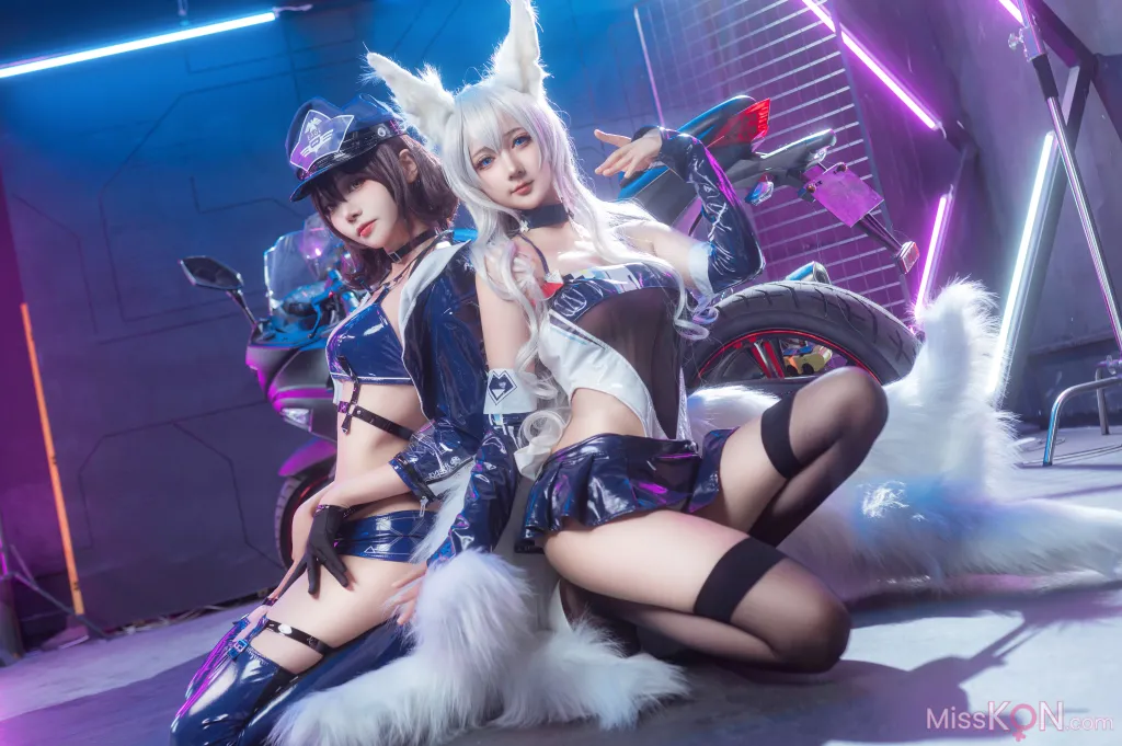 Coser@喜欢爱理吗 & 艾西aiwest: 碧蓝航线 巴尔的摩&信浓 赛车女郎 (47 photos) – Page 5