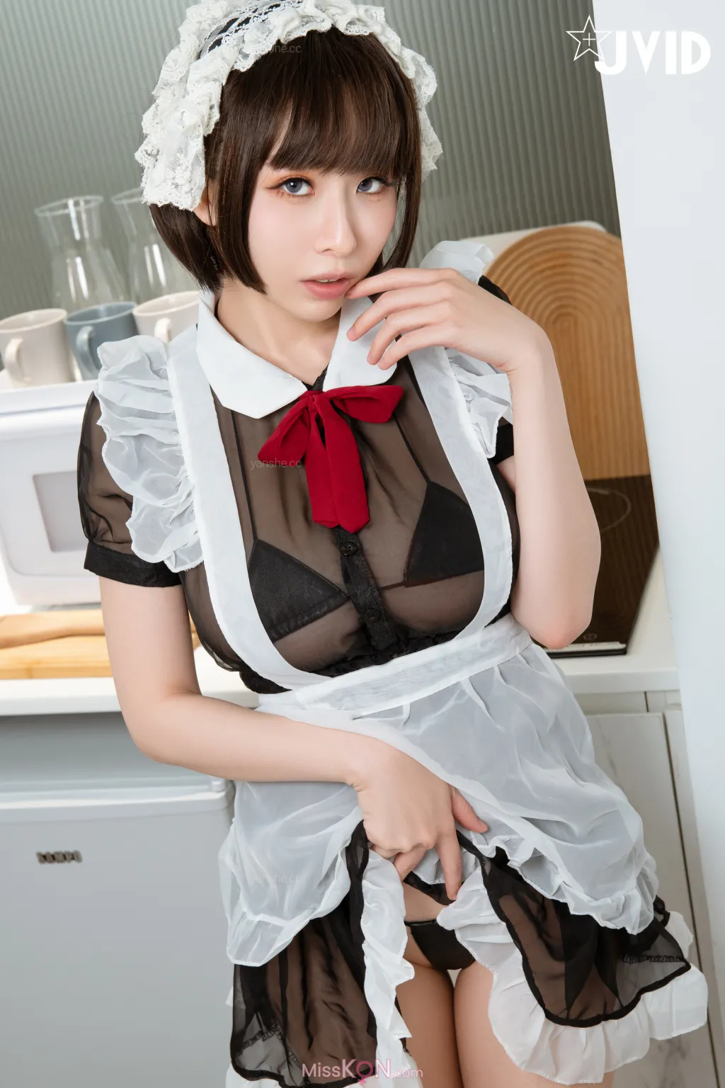 [JVID] 黎菲兒:《元宇宙》-巨乳女仆，挑逗版 (120 photos )