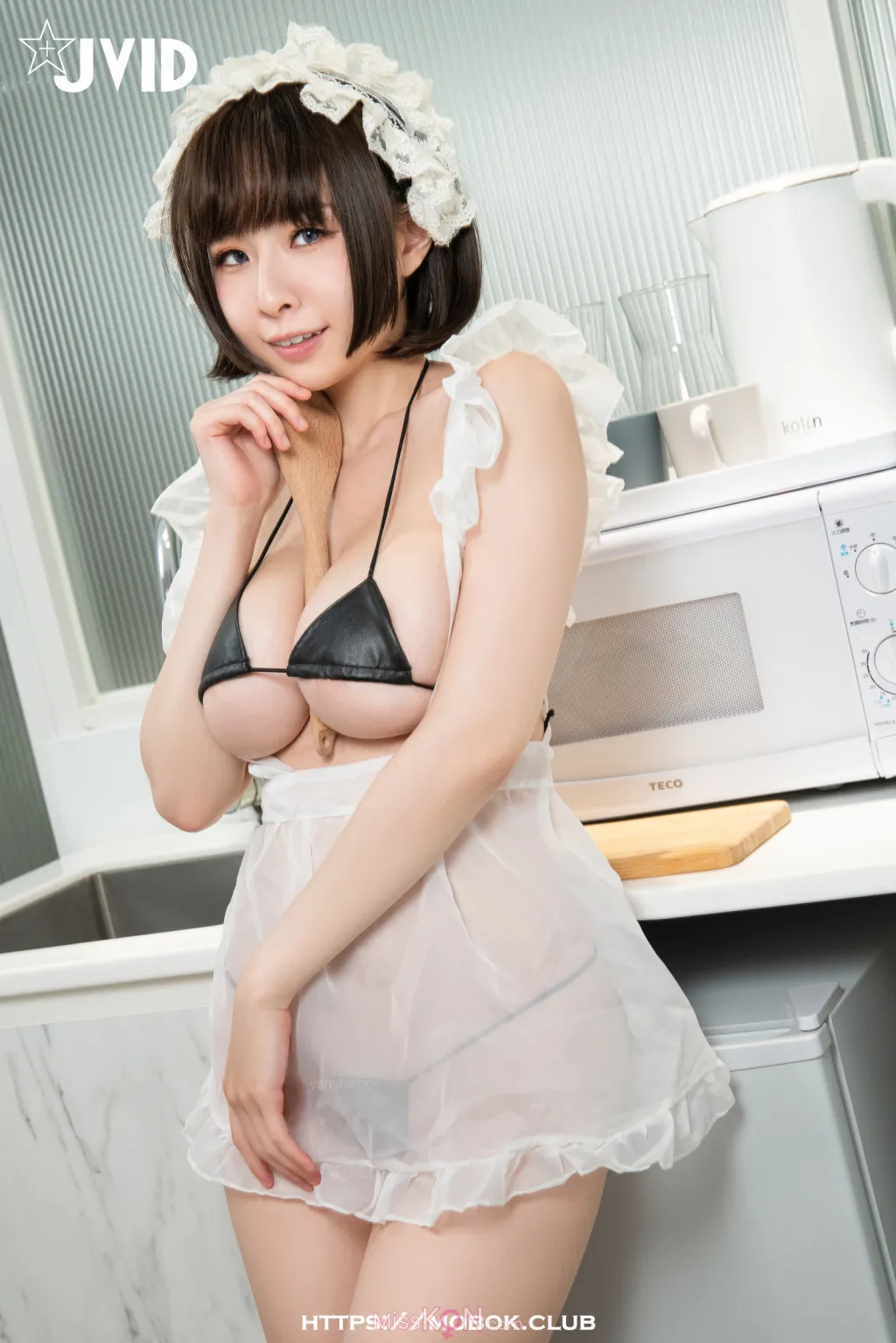 [JVID] 黎菲兒:《元宇宙》-巨乳女仆，挑逗版 (120 photos )