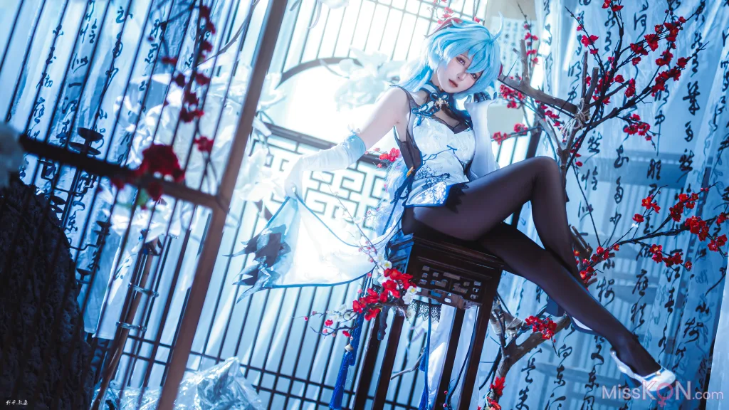 Coser@蠢沫沫 (chunmomo): 原神 甘雨旗袍 (27 photos)