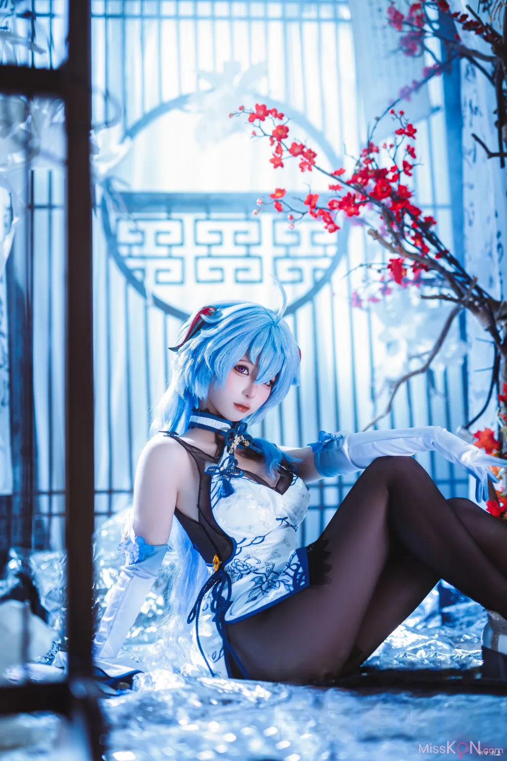 Coser@蠢沫沫 (chunmomo): 原神 甘雨旗袍 (27 photos)