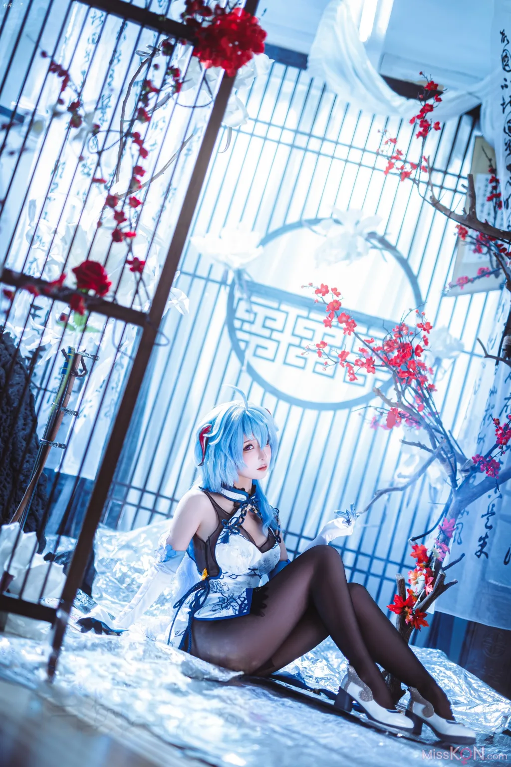 Coser@蠢沫沫 (chunmomo): 原神 甘雨旗袍 (27 photos)