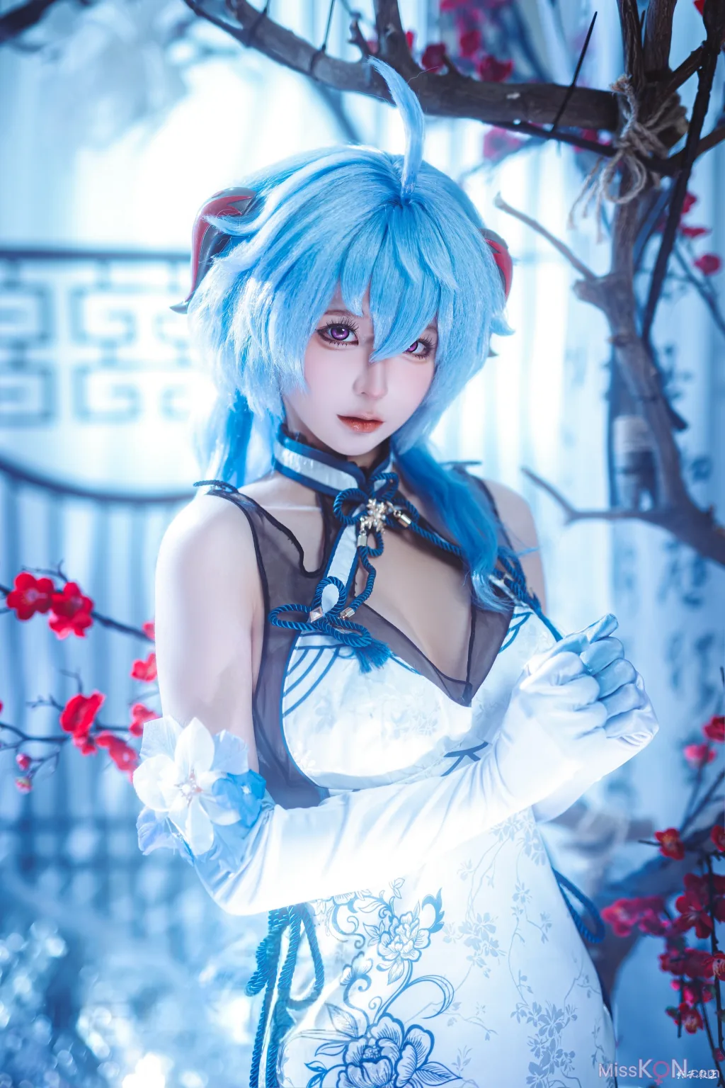 Coser@蠢沫沫 (chunmomo): 原神 甘雨旗袍 (27 photos)