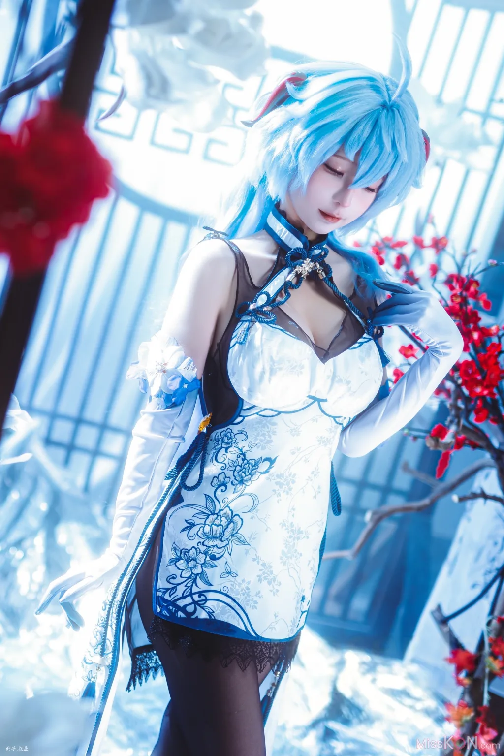 Coser@蠢沫沫 (chunmomo): 原神 甘雨旗袍 (27 photos)
